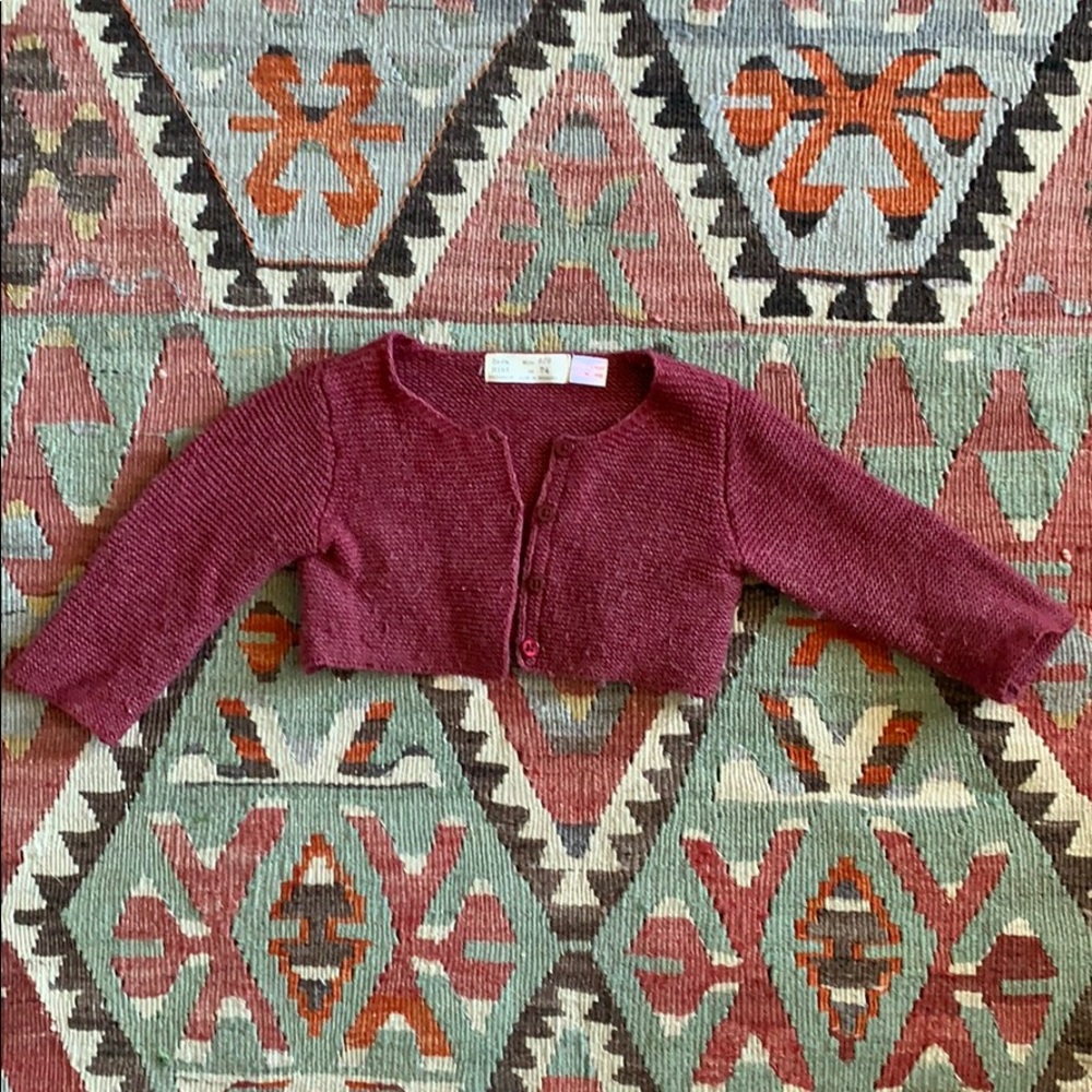 Zara mini bolero cropped sweater -6-9 months